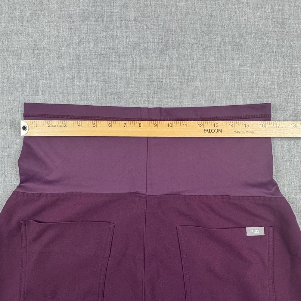 FIGS Maternity Scrub Set Womens Large Purple Jogger Pants Top Pockets Workwear - Picture 11 of 16